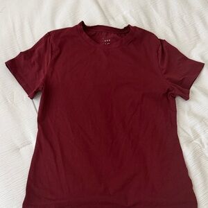 Women’s Crew Neck T-Shirt in Deep Burgundy